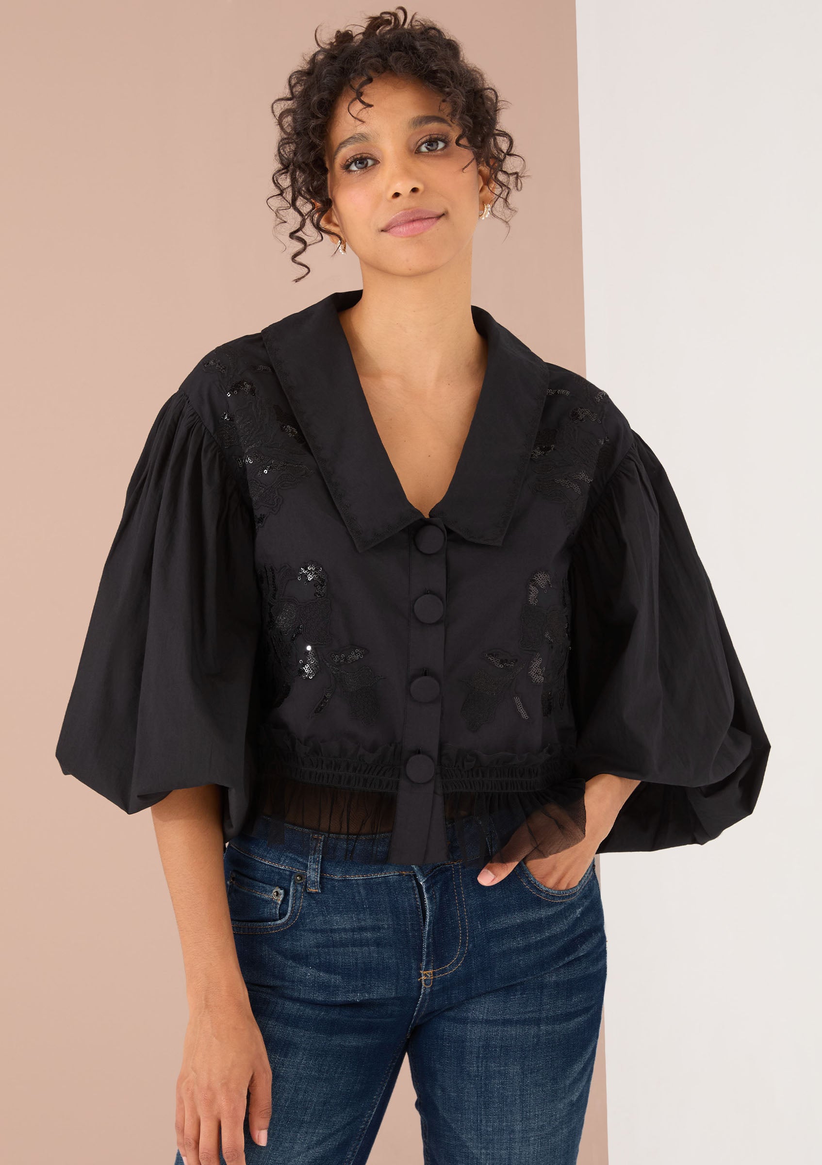 jordan ruffle top