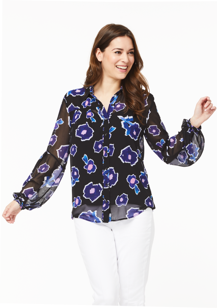 The Vicki Shirt Women's Button Up Shirt Blouse – Alivia - Main Image