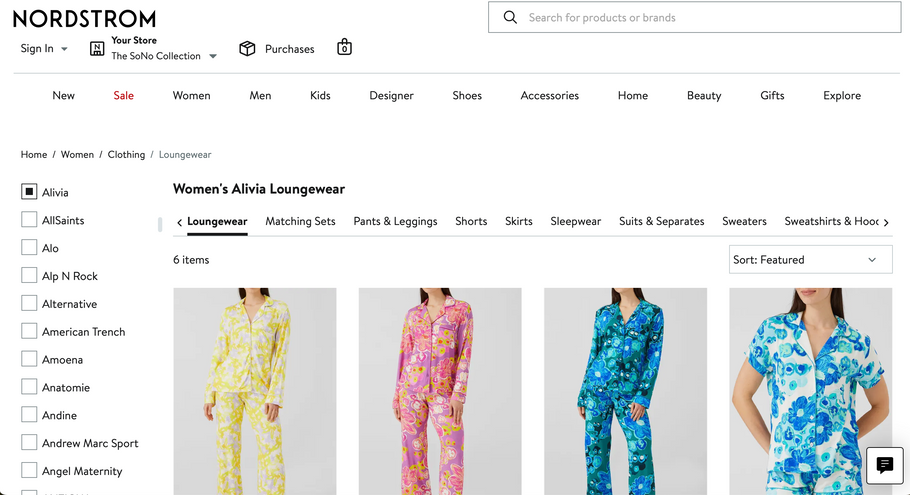 Alivia Pajamas Now Available at Nordstrom.com