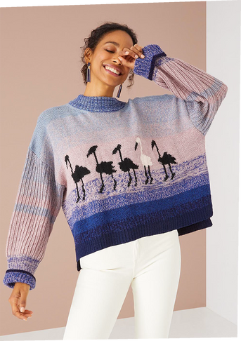 The Marina Flamingo Sweater