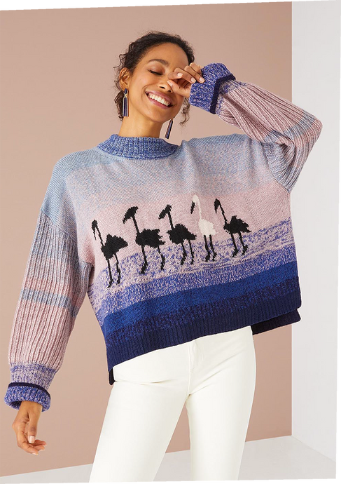 The Marina Flamingo Sweater