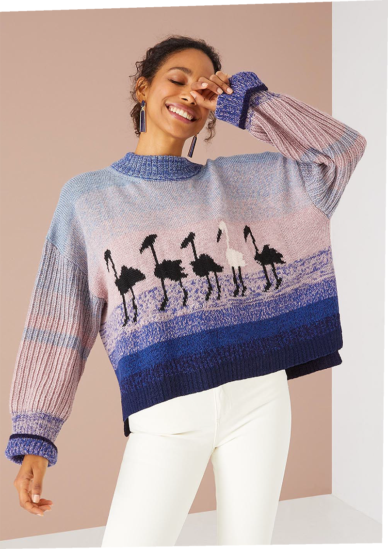 The Marina Flamingo Sweater