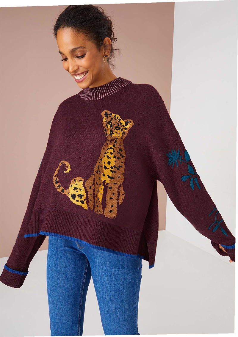 The Marina Leopard Sweater