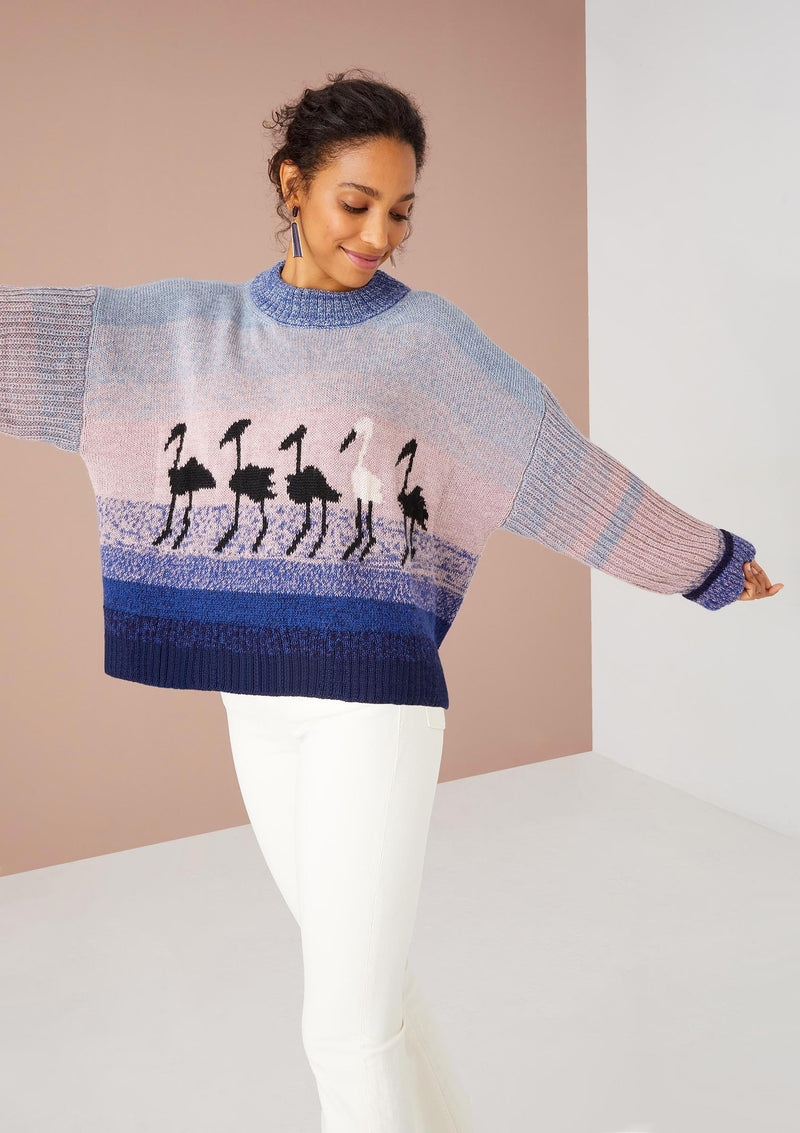 The Marina Flamingo Sweater